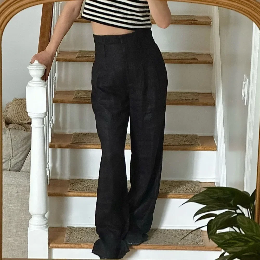 Anine Bing Thalia Linen Trousers